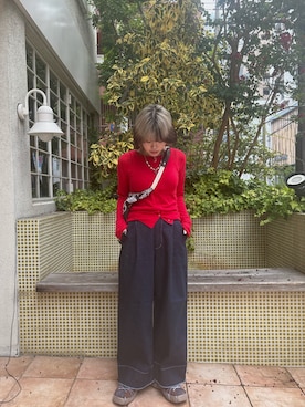 「インディゴデニム」｜YUIさん（レディース・164cm）の夏コーディネート