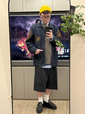 「DRIES VAN NOTEN（ドリスヴァンノッテン）のアイテム」を使った、Bertさん（メンズ・170cm）の冬コーディネート