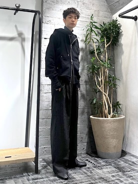 「アイテム（バレエシューズ）」を使った、miuraaaさん（メンズ・175cm）の秋コーディネート