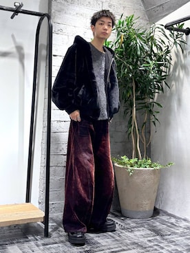 「HARE（ハレ）のアイテム（ブルゾン）」を使った、miuraaaさん（メンズ・175cm）の秋コーディネート