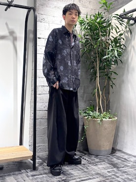 「HARE（ハレ）の【MADE IN JAPAN 長さ調節可能】URBAN LACEネックレス(HARE)（ネックレス、シルバー系）」を使った、miuraaaさん（メンズ・175cm）の春コーディネート