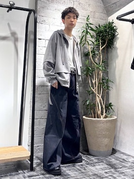 「HARE（ハレ）のアイテム（パーカー）」を使った、miuraaaさん（メンズ・175cm）の秋コーディネート