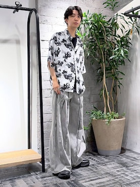 「HARE（ハレ）のアイテム（リング）」を使った、miuraaaさん（メンズ・175cm）の夏コーディネート