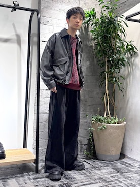 「HARE（ハレ）のアイテム（リング）」を使った、miuraaaさん（メンズ・175cm）の秋コーディネート