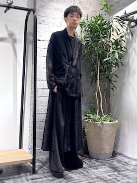「HARE（ハレ）の【MADE IN JAPAN 長さ調節可能】URBAN LACEネックレス(HARE)（ネックレス、シルバー系）」を使った、miuraaaさん（メンズ・175cm）の春コーディネート