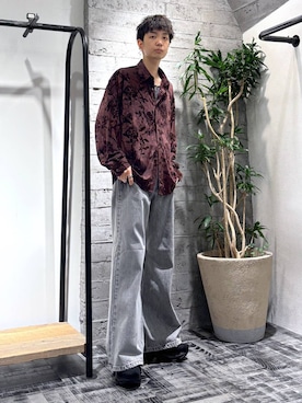 「HARE（ハレ）のアイテム（ベルト）」を使った、miuraaaさん（メンズ・175cm）の夏コーディネート
