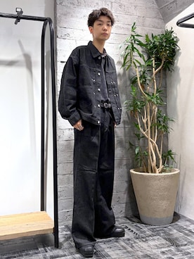 「HARE（ハレ）のアイテム（デニムジャケット）」を使った、miuraaaさん（メンズ・175cm）の秋コーディネート