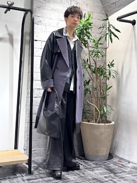 「アイテム（トレンチコート）」を使った、miuraaaさん（メンズ・175cm）の秋コーディネート