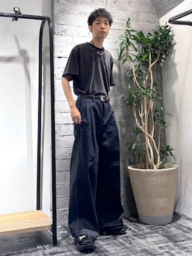 「アイテム（リング）」を使った、miuraaaさん（メンズ・175cm）の夏コーディネート