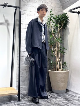 「アイテム（ボストンバッグ）」を使った、miuraaaさん（メンズ・175cm）の秋コーディネート