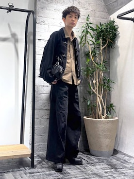 「アイテム（ボストンバッグ）」を使った、miuraaaさん（メンズ・175cm）の秋コーディネート