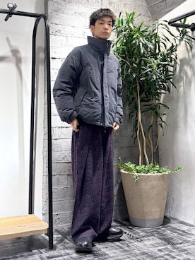 「HARE」｜「アイテム（ダウンジャケット/コート）」を使った、miuraaaさん（メンズ・175cm）の秋コーディネート