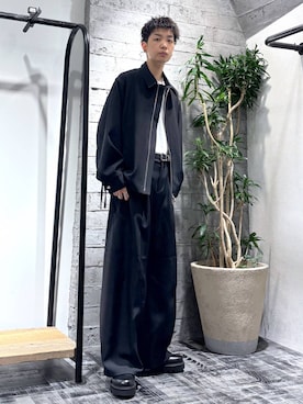 「アイテム（ブルゾン）」を使った、miuraaaさん（メンズ・175cm）の夏コーディネート