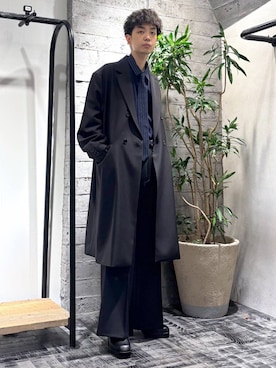 「HARE（ハレ）のアイテム（チェスターコート）」を使った、miuraaaさん（メンズ・175cm）の秋コーディネート