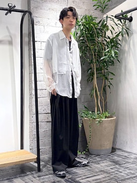 「HARE（ハレ）のアイテム（トップス）」を使った、miuraaaさん（メンズ・175cm）の夏コーディネート