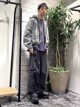 「HARE（ハレ）のアイテム（ジャケット/アウター）」を使った、miuraaaさん（メンズ・175cm）の春コーディネート