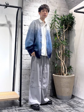 「アイテム（スウェットパンツ）」を使った、miuraaaさん（メンズ・175cm）の秋コーディネート