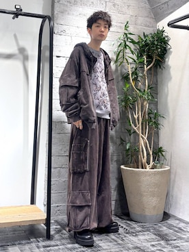 「HARE（ハレ）のアイテム（スウェットパンツ）」を使った、miuraaaさん（メンズ・175cm）の秋コーディネート