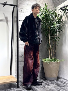 「アイテム（リング）」を使った、miuraaaさん（メンズ・175cm）の冬コーディネート