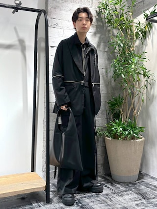 HARE ZIP ジャンプスーツ　【ベルトなし】 HARE（ハレ）の「ZIPジャンプスーツ(HARE)（つなぎ