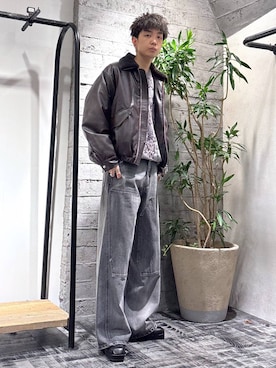 「HARE（ハレ）のアイテム（ブレスレット）」を使った、miuraaaさん（メンズ・175cm）の秋コーディネート