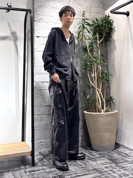 「HARE（ハレ）のアイテム（パーカー）」を使った、miuraaaさん（メンズ・175cm）の秋コーディネート