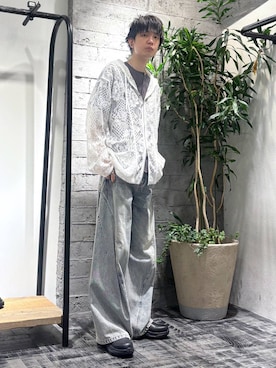 「HARE（ハレ）のアイテム（リング）」を使った、miuraaaさん（メンズ・175cm）の夏コーディネート