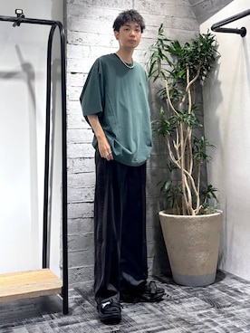 「HARE（ハレ）のアイテム（アクセサリー）」を使った、miuraaaさん（メンズ・175cm）の夏コーディネート