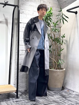 「アイテム（トレンチコート）」を使った、miuraaaさん（メンズ・175cm）の秋コーディネート