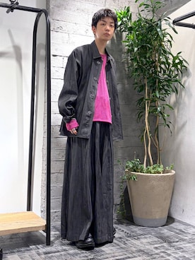 「HARE（ハレ）のアイテム（パンツ）」を使った、miuraaaさん（メンズ・175cm）の夏コーディネート