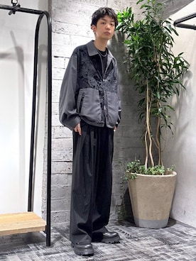「HARE（ハレ）のアイテム（ブルゾン）」を使った、miuraaaさん（メンズ・175cm）の夏コーディネート