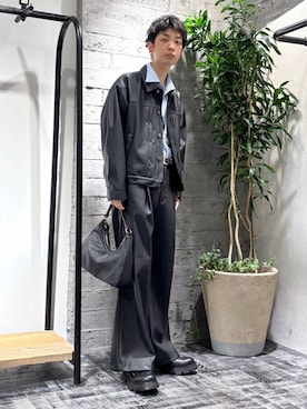 「HARE（ハレ）のアイテム（ブルゾン）」を使った、miuraaaさん（メンズ・175cm）の夏コーディネート
