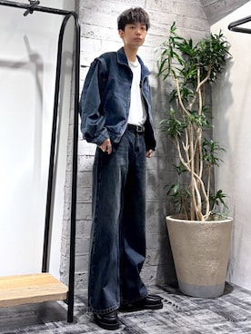 「アイテム（バレエシューズ）」を使った、miuraaaさん（メンズ・175cm）の夏コーディネート
