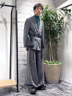 「アイテム（ボディバッグ/ウエストポーチ）」を使った、miuraaaさん（メンズ・175cm）の秋コーディネート