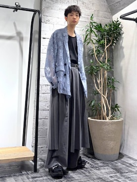 「アイテム（テーラードジャケット）」を使った、miuraaaさん（メンズ・175cm）の夏コーディネート