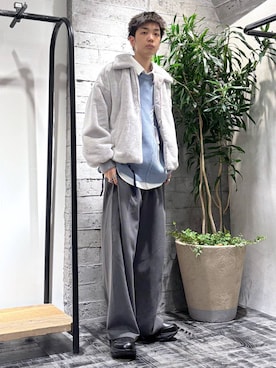 「HARE（ハレ）のアイテム（ブルゾン）」を使った、miuraaaさん（メンズ・175cm）の秋コーディネート