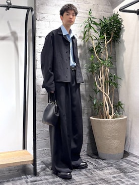 「アイテム（ボストンバッグ）」を使った、miuraaaさん（メンズ・175cm）の秋コーディネート