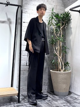 【HARE】ハイショクベルトワイドパンツ HARE（ハレ）の「ハイショクベルトワイドパンツ(HARE