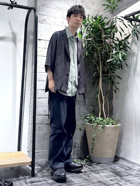 「HARE（ハレ）のアイテム（ジャケット/アウター）」を使った、miuraaaさん（メンズ・175cm）の夏コーディネート