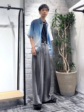 「アイテム（ネックレス）」を使った、miuraaaさん（メンズ・175cm）の夏コーディネート