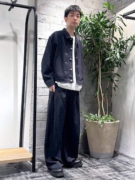 「HARE（ハレ）のアイテム（ブルゾン）」を使った、miuraaaさん（メンズ・175cm）の春コーディネート