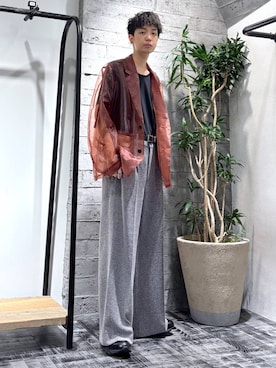 「アイテム（ローファー）」を使った、miuraaaさん（メンズ・175cm）の夏コーディネート