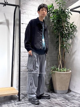 「HARE（ハレ）のアイテム（ブルゾン）」を使った、miuraaaさん（メンズ・175cm）の夏コーディネート