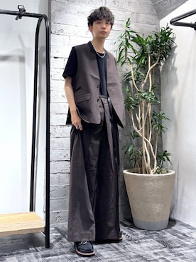 「ベスト」｜miuraaaさん（メンズ・175cm）の夏コーディネート