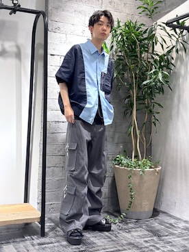 「HARE（ハレ）のアイテム（リング）」を使った、miuraaaさん（メンズ・175cm）の夏コーディネート
