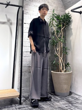 「HARE（ハレ）のアイテム（ベルト）」を使った、miuraaaさん（メンズ・175cm）の夏コーディネート