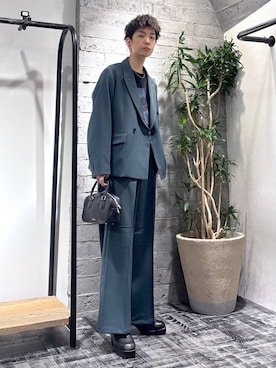 「アイテム（ボストンバッグ）」を使った、miuraaaさん（メンズ・175cm）の秋コーディネート