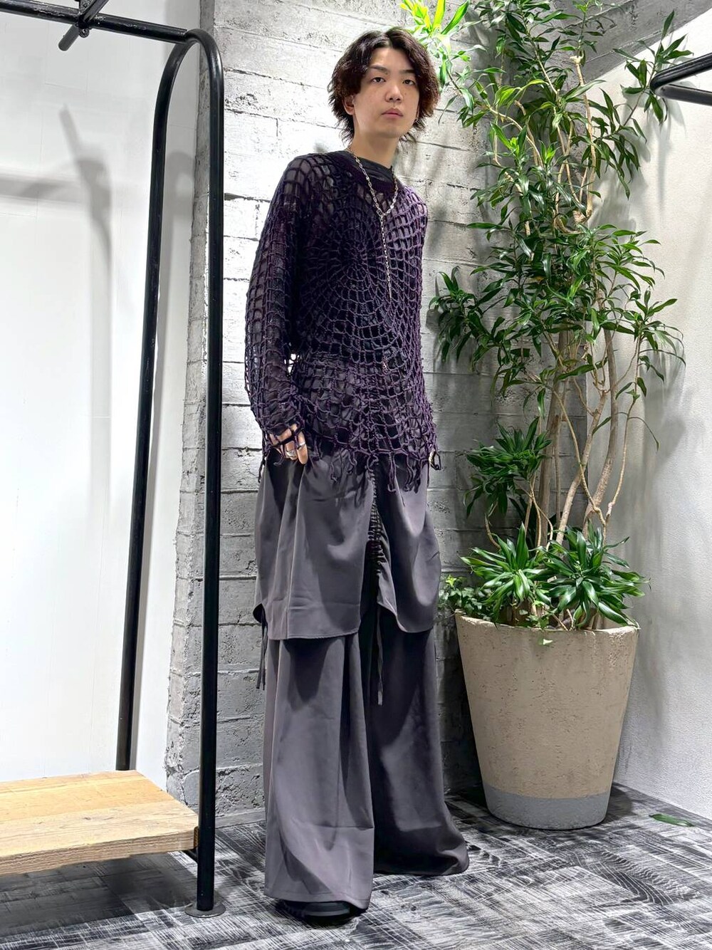 ニ*ム様 HARE [UNDERGROUND MODE] スパイダーニット HARE（ハレ）の「【UNDERGROUND MODE】スパイダーニット(HARE