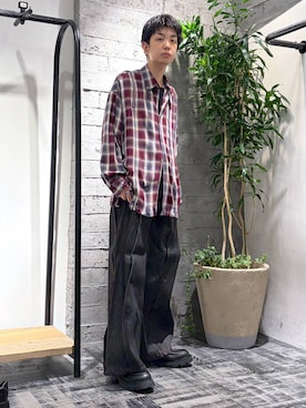 「HARE（ハレ）のアイテム（パンツ）」を使った、miuraaaさん（メンズ・175cm）の夏コーディネート