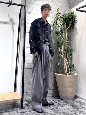 「アイテム（バレエシューズ）」を使った、miuraaaさん（メンズ・175cm）の秋コーディネート